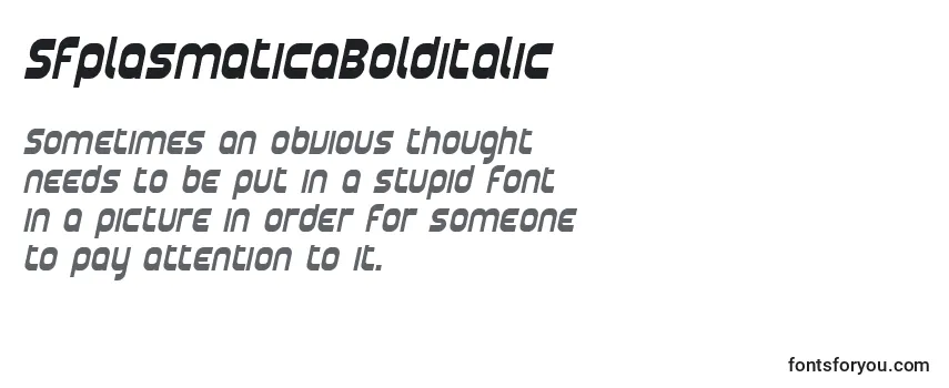 SfplasmaticaBolditalic フォントのレビュー