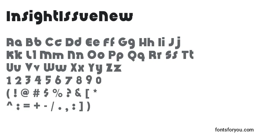 InsightIssueNew Font – alphabet, numbers, special characters