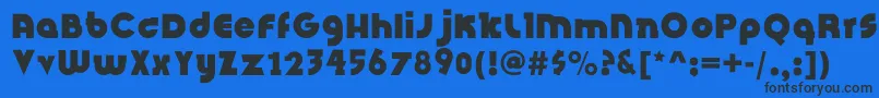 InsightIssueNew Font – Black Fonts on Blue Background