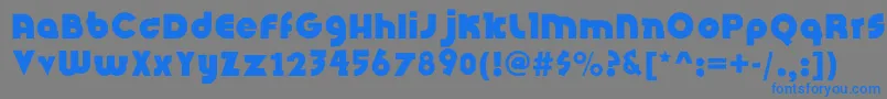 InsightIssueNew Font – Blue Fonts on Gray Background