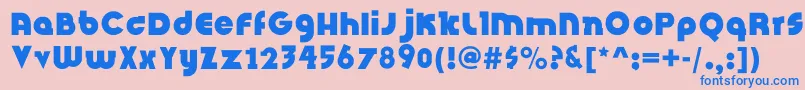 InsightIssueNew Font – Blue Fonts on Pink Background