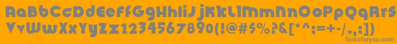 InsightIssueNew Font – Gray Fonts on Orange Background