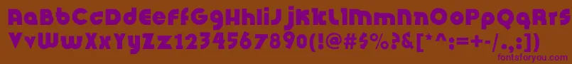 InsightIssueNew Font – Purple Fonts on Brown Background