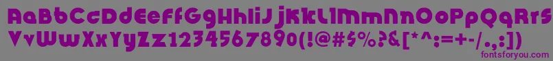 InsightIssueNew Font – Purple Fonts on Gray Background