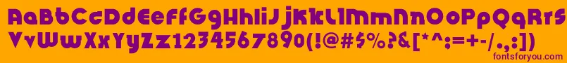 InsightIssueNew Font – Purple Fonts on Orange Background