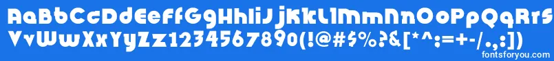 フォントInsightIssueNew – 青い背景に白い文字