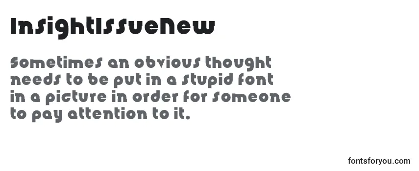 Review of the InsightIssueNew Font