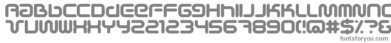 SciFiedBold-fontti – harmaat kirjasimet valkoisella taustalla