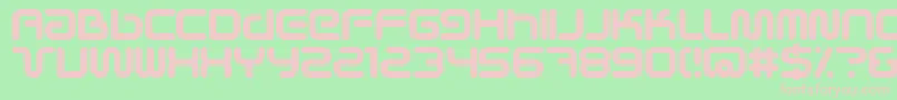 SciFiedBold Font – Pink Fonts on Green Background