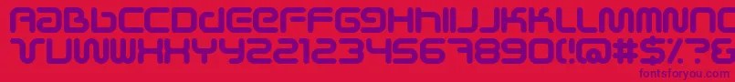 SciFiedBold Font – Purple Fonts on Red Background
