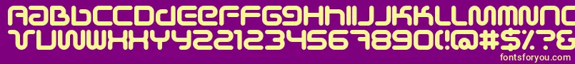 SciFiedBold Font – Yellow Fonts on Purple Background
