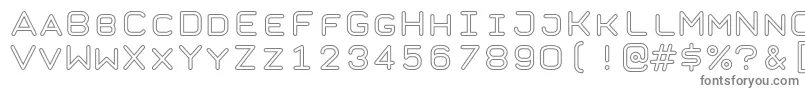 TaurusMonoOutlineRegular Font – Gray Fonts on White Background
