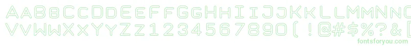 TaurusMonoOutlineRegular Font – Green Fonts on White Background