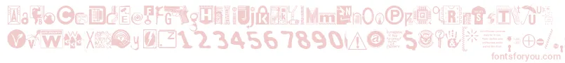 Insecurity Font – Pink Fonts on White Background