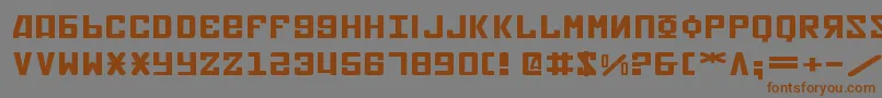 Soviet2ee Font – Brown Fonts on Gray Background