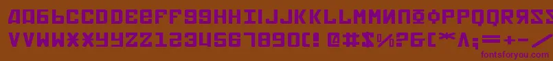 Soviet2ee Font – Purple Fonts on Brown Background