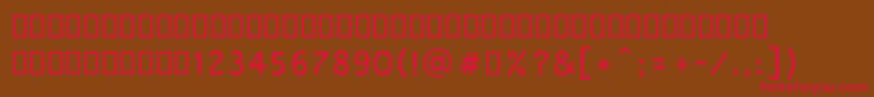 Mangal Font – Red Fonts on Brown Background