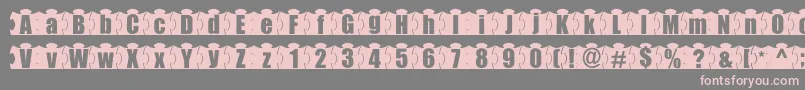 MashyJigsaw Font – Pink Fonts on Gray Background