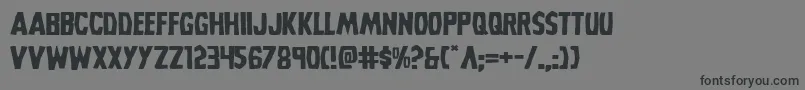Grimghostexpand Font – Black Fonts on Gray Background