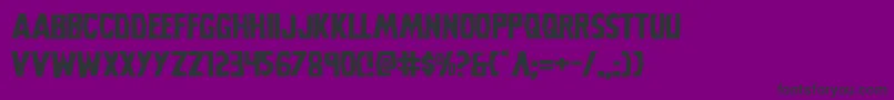 Czcionka Grimghostexpand – czarne czcionki na fioletowym tle