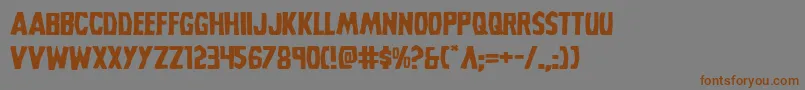 Grimghostexpand Font – Brown Fonts on Gray Background