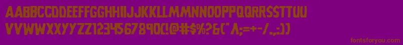 Grimghostexpand-fontti – ruskeat fontit violetilla taustalla