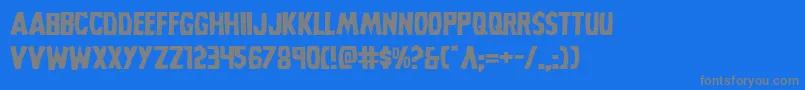 Grimghostexpand Font – Gray Fonts on Blue Background