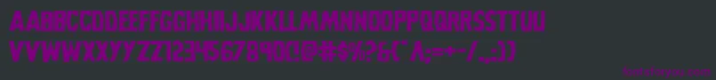 Grimghostexpand Font – Purple Fonts on Black Background