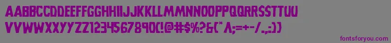 Grimghostexpand Font – Purple Fonts on Gray Background