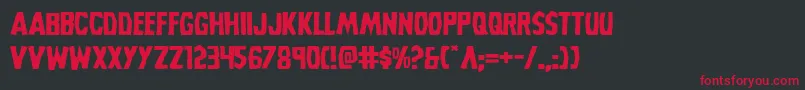 Grimghostexpand Font – Red Fonts on Black Background
