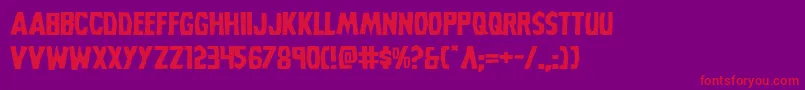 Grimghostexpand Font – Red Fonts on Purple Background