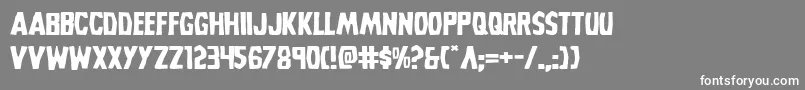 Grimghostexpand Font – White Fonts on Gray Background