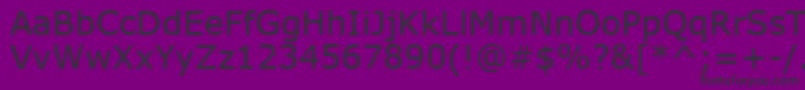Шрифт Verdana0 – чёрные шрифты на фиолетовом фоне