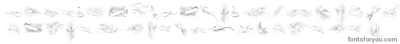 PenmanshipBirdsFree-Schriftart – Graue Schriften