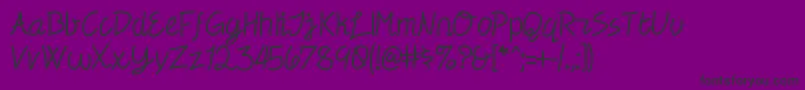 Fonte Electronica – fontes pretas em um fundo violeta