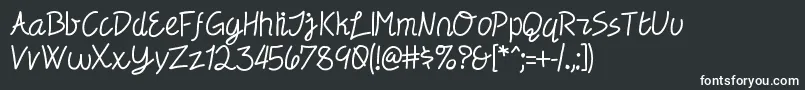 Electronica Font – White Fonts on Black Background
