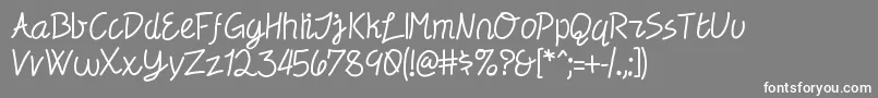 Electronica Font – White Fonts on Gray Background