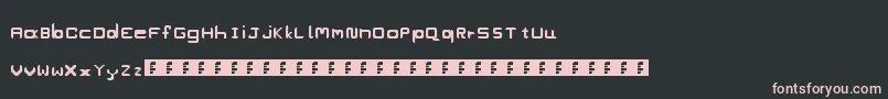 Шрифт Goodies – розовые шрифты на чёрном фоне