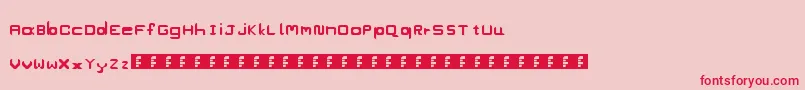 Goodies Font – Red Fonts on Pink Background