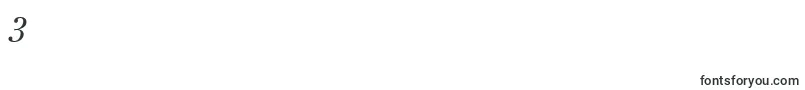 フォントCenturyRepriseLightosSsiNormal – フォント数字3