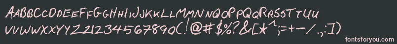 FCkBeans Font – Pink Fonts on Black Background
