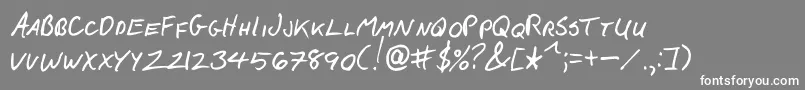 FCkBeans Font – White Fonts on Gray Background