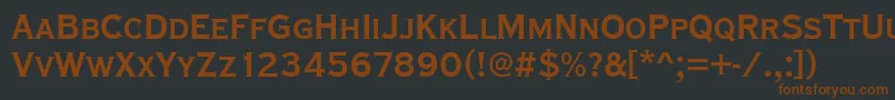 Copperplatetbolcon Font – Brown Fonts on Black Background
