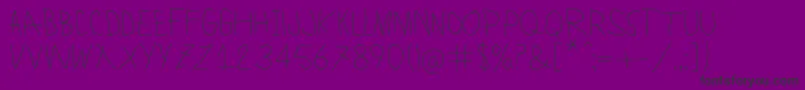 LamiarLight-Schriftart – Schwarze Schriften auf violettem Hintergrund