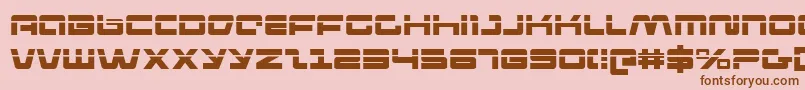PulseRifleLaser Font – Brown Fonts on Pink Background
