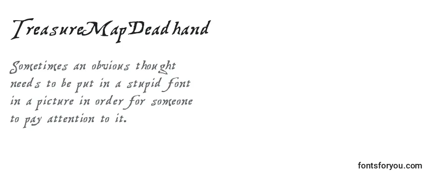 Schriftart TreasureMapDeadhand