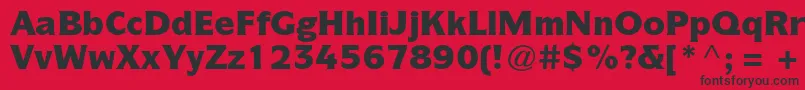 ItcsymbolstdBlack Font – Black Fonts on Red Background