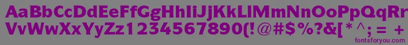 ItcsymbolstdBlack Font – Purple Fonts on Gray Background