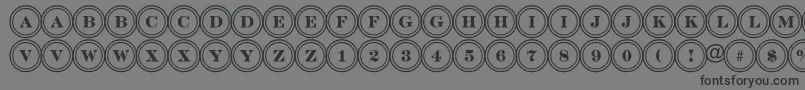 ADiscoserifdbl Font – Black Fonts on Gray Background