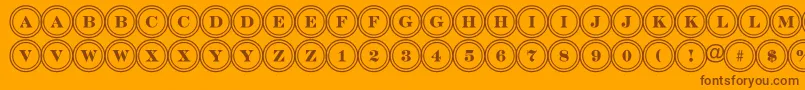 Подробнее о шрифте ADiscoserifdbl Шрифт ADiscoserifdbl – коричневые шрифты на оранжевом фоне